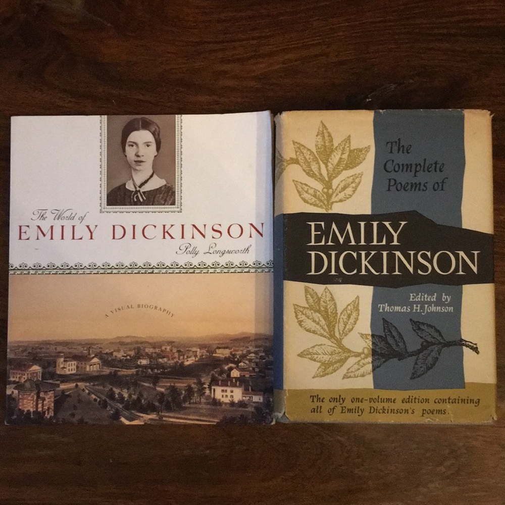 2 Emily Dickinson Vintage Books - Complete Poems + The World of Emily